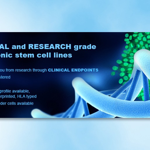 Biotech Graphic Design Website banners. BioTime, Inc.